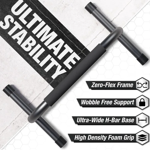Miniatura 5 de Lebert Parallette Bars - Equipo de entrenamiento de peso corporal resistente para inmersiones, flexiones, sesiones en L y entrenamientos de núcleo