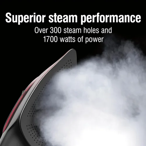 Miniatura 3 de CHI Plancha de vapor para ropa con ráfaga de vapor vertical, suela de cerámica con infusión de lava, más de 300 agujeros de vapor, 1700 vatios