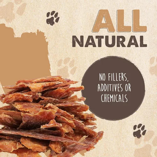 Miniatura 7 de Mighty Paw Naturals Chicken Jerky Dog Treats Cecina de pollo para razas pequeñas, medianas y grandes. Golosinas naturales para perros. Golosinas