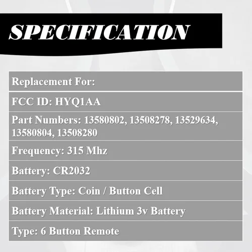 Miniatura 4 de MechanMagic Llavero de reemplazo para coche con control remoto inteligente de proximidad sin llave compatible con GMC Yukon XL Denali Chevy Suburban