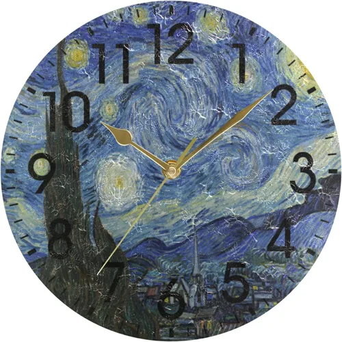 Miniatura 13 de ALAZA Reloj de pared redondo acrílico para decoración del hogar, diseño de mariposa, de tacón alto, color rosa, 9.84 pulgadas, sin tictac, para sala