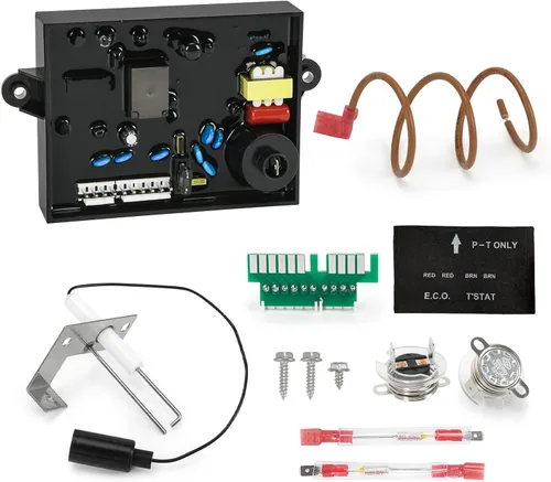 Placa de circuito de control de calentador de agua 3 en 1 91365 RV con fusible, kit de corte térmico 91447 y termostato ecológico, electrodo de