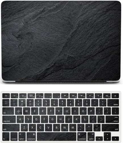 Miniatura 40 de Funda compatible con MacBook Air de 11 pulgadas, cubierta protectora de plástico y cubierta de teclado, grano de madera