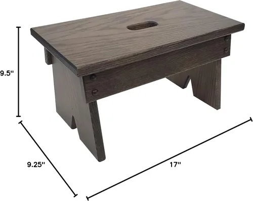 Miniatura 2 de Peaceful Classics Amish Taburete escalonado hecho a mano para niños, baño, dormitorio, sala de estar o cocina para adultos, taburete multiusos hecho