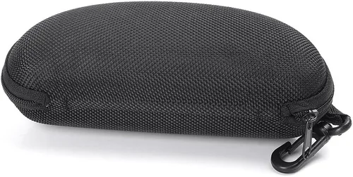 Miniatura 6 de Estuche negro para lentes de sol, para hombres y mujeres, estuche de almacenamiento para gafas de seguridad con clip, estuche duro para lentes