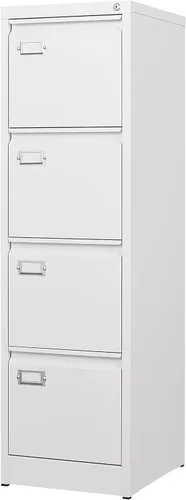 Miniatura 11 de BYNSOE - Archivador de 2 cajones con cerradura, archivador vertical de metal con ruedas, archivador móvil para oficina, hogar