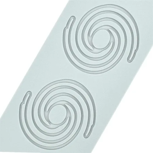 Miniatura 8 de Molde de patrón geométrico, molde en espiral hueco 3D de silicona para fondant para decoración de pasteles, cupcakes, alimentos