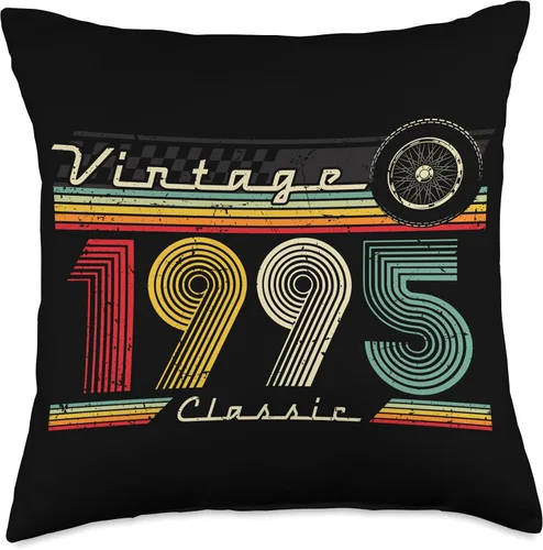 Miniatura 4 de 1995 vintage birthday retro Limited Edition men woman gift Throw Pillow