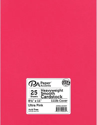 Miniatura 25 de PA Paper Accents - Cartulina suave pesada de 8.5 x 11 pulgadas, color azul, papel de cartulina de color de 111 libras para hacer tarjetas, álbumes