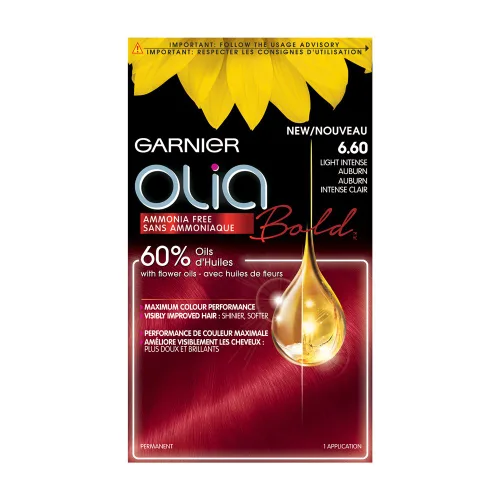 Miniatura 13 de Garnier Olia Tinte de cabello sin amoníaco [5.60] rojo granate medio, 1 unidad 5.6 Rojo granate medio