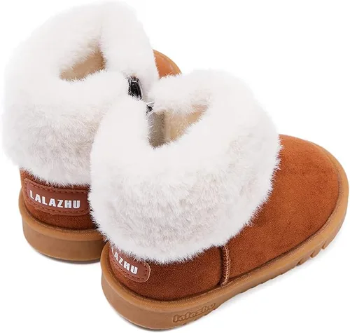 Miniatura 5 de BMCiTYBM Botas de nieve para niñas y niños, zapatos de bebé cálidos con forro de piel de invierno (bebébebéniño pequeño)