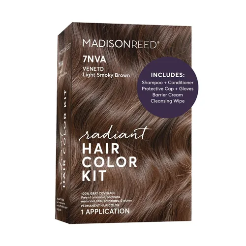 Miniatura 62 de Madison Reed - Kit de color de cabello radiante, tinte permanente para el cabello, 100 % cobertura de canas, sin amoníaco, castaño Catania 5NGM