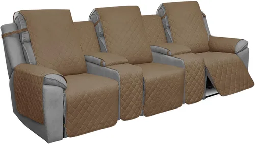 Miniatura 25 de Easy-Going - Funda reclinable con consola, funda de sofá reversible para sala de estar, funda de sofá dividida para cada asiento con correas