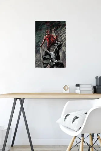 Miniatura 4 de Marvel Comics DaredeVil - Póster de pared de Hell's Kitchen DeVil, 22.4 pulgadas de largo x 14.7 pulgadas de ancho, versión premium sin marco