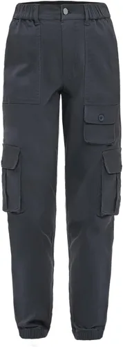 Pantalones deportivos tipo cargo para mujer, cintura alta, con 7 bolsillos, para trabajo, casual, al aire libre, pantalones deportivos de algodón