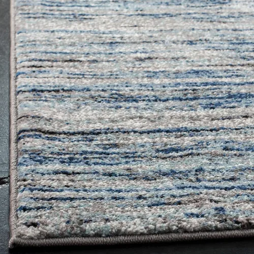 Miniatura 4 de SAFAVIEH Galaxy Collection - Alfombra de pasillo, 2 pies 3 pulgadas x 6 pies, color azul y gris, diseño moderno, no desprende pelusa y de fácil