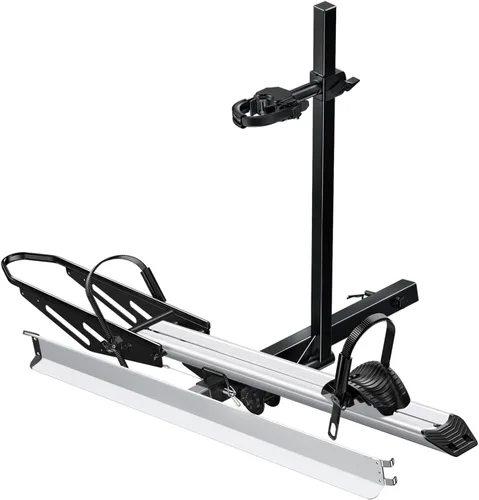 Miniatura 13 de Young 100 libras. Estante de aluminio para bicicletas y bicicletas eléctricas, se adapta a automóviles, SUV, furgonetas, caravanas y remolques