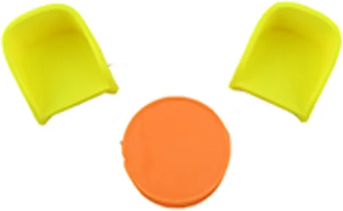 Piezas de repuesto para el juego Fisher-Price Little People Figure HCF61, inspirado en Barbie Dreamhouse, incluye una mesa naranja y 2 sillas
