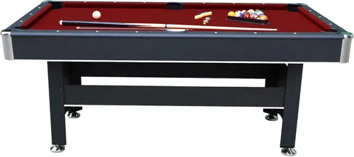 Miniatura 9 de Hathaway Spartan - Mesa de billar de 6 pies, con mesa combo de ping pong y juegos múltiples para salas de juegos de recreación familiar - Incluye