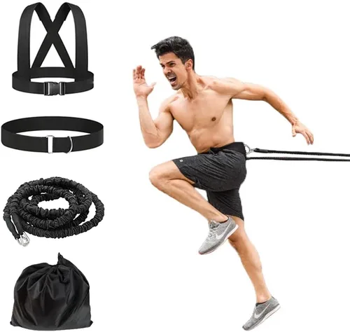 Fuerza de cuerda de entrenamiento explosivo de resistencia mejora potencia, agilidad, fuerza pista y campo Fútbol Baloncesto Voleibol Equipo físico