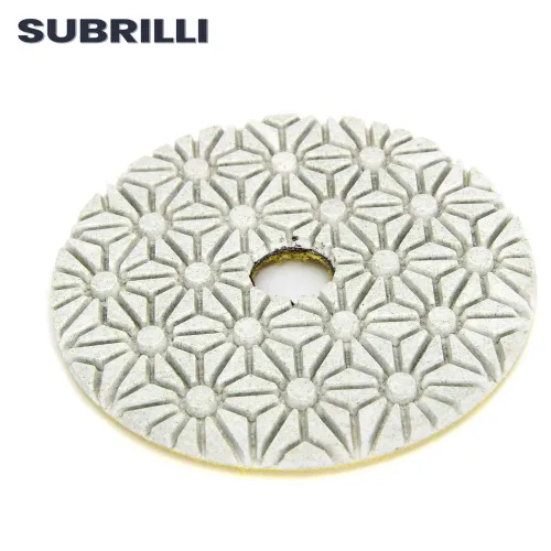 Miniatura 2 de Almohadillas de pulido de diamante de 3 pasos seco/húmedo de 4 pulgadas, 9 piezas, paso 1 para hormigón de cuarzo de mármol de granito
