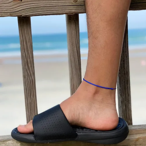 Miniatura 25 de Tobillera de cordón para hombres, mujeres, adolescentes y adultos, unisex, pulsera de tobillo para surfistas, playa, tobilleras, impermeables