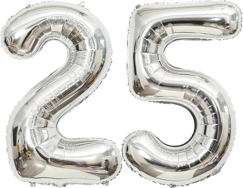 Miniatura 27 de Globos de 0 números plateados 0 globos de número 40 pulgadas número 0 globos de aluminio Mylar
