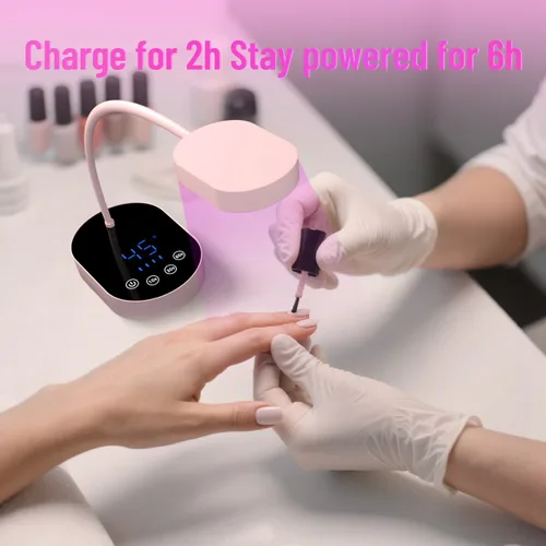 Miniatura 6 de Lámpara de curación flash, 36 W, mini gel inalámbrico x lámpara de uñas de curación, sensor automático, cuello de cisne, portátil, USB, secado