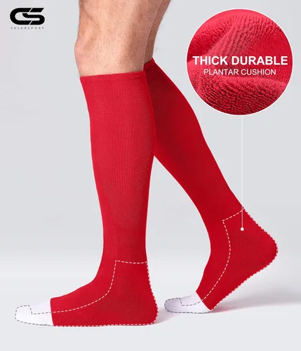 Miniatura 4 de CS CELERSPORT Paquete de 23 calcetines de béisbol y sóftbol para jóvenes y adultos, calcetines de tubo multideporte