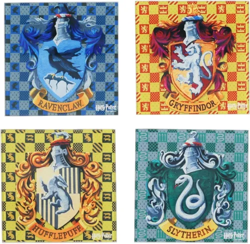 Miniatura 19 de Silver Buffalo Harry Potter Constellations - Juego de posavasos de cristal de 4 piezas, multicolor (HP26175A)