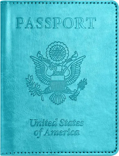 Miniatura 17 de Combo de tarjetero para pasaporte y vacuna, soporte para pasaporte con ranura para tarjeta de vacuna, cartera para pasaporte, funda para pasaporte
