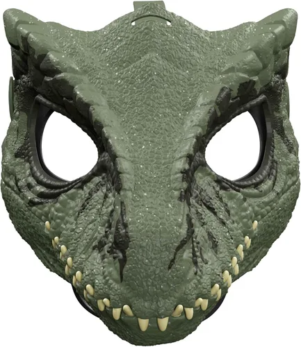 Mattel Jurassic World Dominion - Máscara de dinosaurio, juguete de rol de dinosaurio Giganotosaurus y accesorio de disfraz con mandíbula de apertura