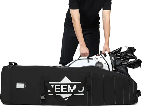 Miniatura 4 de ZEEMO Golf Travel Bag, Mid-Open Protective & Wheeled Airline-Approved Case for Clubs, Stand&CartBag, Waterproof Soft-Sided Cover Made of Heavy Duty