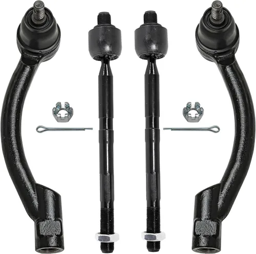 Miniatura 23 de Detroit Axle - 4 barras de acoplamiento delanteras para Kia Forte Koup 14-17, 14-18 Forte Forte5, 4 extremos de barra de acoplamiento exteriores e