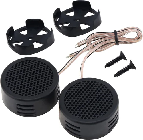 Tweeters de coche, 2 unids 500 W de alta eficiencia mini domo altavoces de tweeter para el sistema de audio del coche