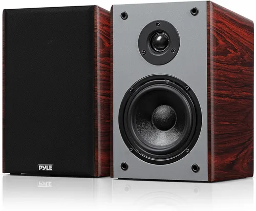 Miniatura 9 de Pyle Par de altavoces de estantería con cable de 5.25 pulgadas, altavoces de cine en casa de alta fidelidad de 2 vías con soportes de montaje