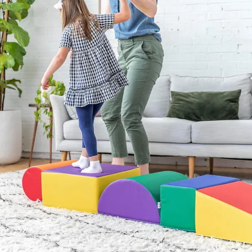 Miniatura 8 de ECR4Kids SoftZone - Juego de trepar y gatear, bloques de construcción, surtido, 5 piezas