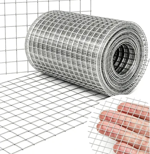 Miniatura 14 de Amagabeli Ture - Cercas de alambre de pollo de calibre 19, 1/2 pulgada, 16 pulgadas x 6 pies, alambre soldado extra grueso galvanizado doble