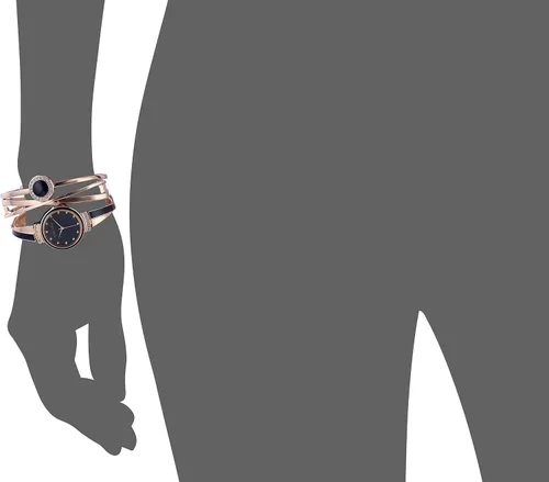 Miniatura 5 de Anne Klein - Juego de reloj y pulsera de mujer con detalles de cristal de primera calidad