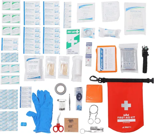 Miniatura 5 de Breakwater Supply™ Kit de primeros auxilios impermeable, bolsa seca precargada con suministros de preparación de supervivencia de emergencia