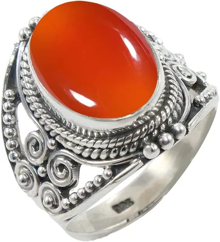Miniatura 29 de Anillo de Plata Esterlina 925 para Mujeres con Piedra Preciosa Natural, Anillo de Compromiso de Plata Esterlina, Piedra Natal de Junio con Engaste