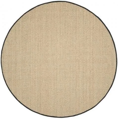 Miniatura 111 de Safavieh Natural Fiber NF114P - Alfombra redonda de hierba marina, tejido de canasta, con borde, de 244 cm, color gris Natural/ gris