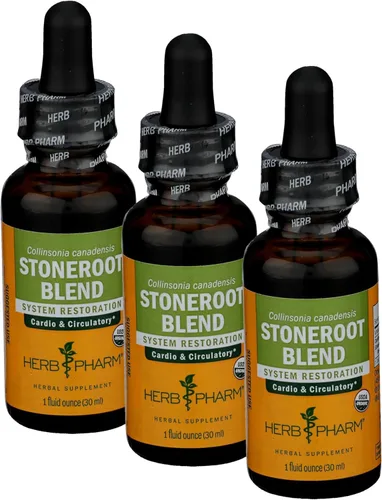 Miniatura 11 de Herb Pharm Extracto líquido certificado orgánico Stoneroot Blend para apoyo cardiovascular y circulatorio, 1 onza (paquete de 2)