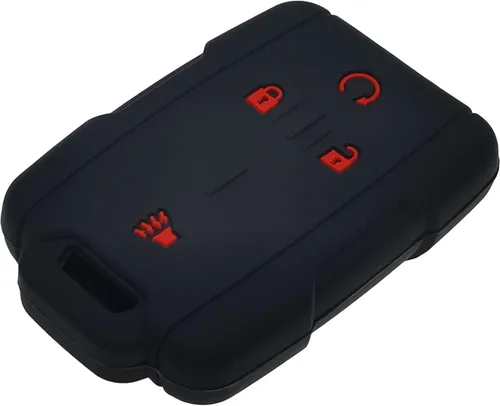 Miniatura 4 de 2 piezas fundas de silicona para control remoto de 4 botones, estuche protector sin llave compatible con Chevrolet Chevy Colorado Silverado Suburban