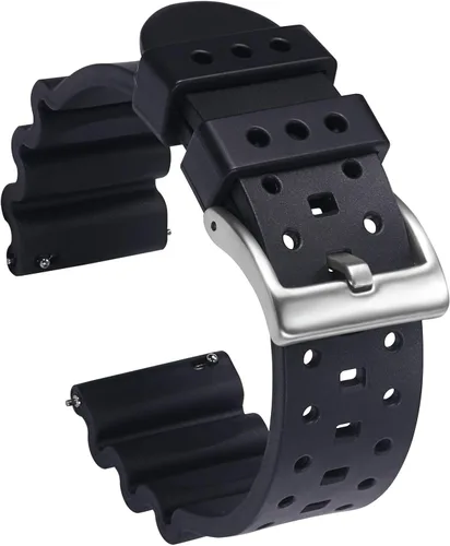Carty Correas de reloj de silicona de liberación rápida para hombres y mujeres de alta calidad impermeables de 0787in 0866in 0945in correas de goma