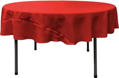 Miniatura 39 de LA Linen - Mantel redondo lavable de popelina de poliéster, resistente a manchas y arrugas, 51", mantel de tela para comedor, cocina, fiesta, Negro