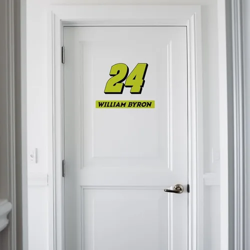 Miniatura 5 de Prime Party William Byron NASCAR - Juego de calcomanías de pared, gráficos grandes extraíbles de 32 pulgadas, decoración oficial de Hendrick