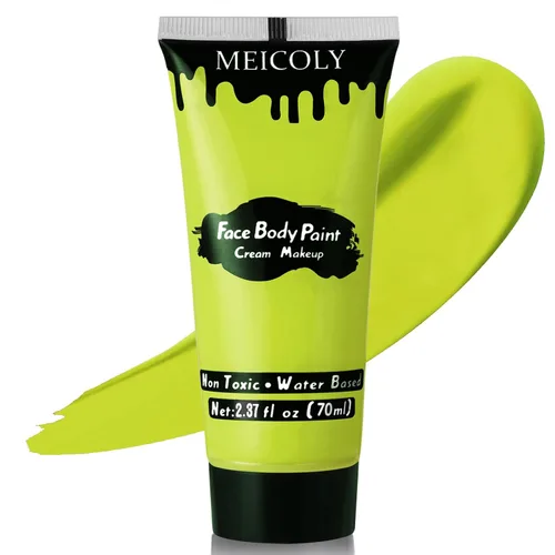 Miniatura 17 de MEICOLY Pintura facial color morado claro crema, tubo grande de 2.37 onzas, pintura de cuerpo completo a base de agua para adultos y niños, pintura
