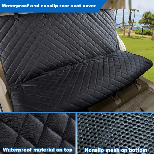 Miniatura 5 de Viewpets- Protector de asiento de auto. Funda de asiento de auto para mascotas, impermeable, resistente y antideslizante, para perros