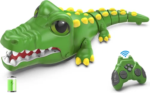 Miniatura 8 de Juguete de tiburón a control remoto para niños Robot de tiburón RC recargable con acción realista de mordida y natación, mascota electrónica